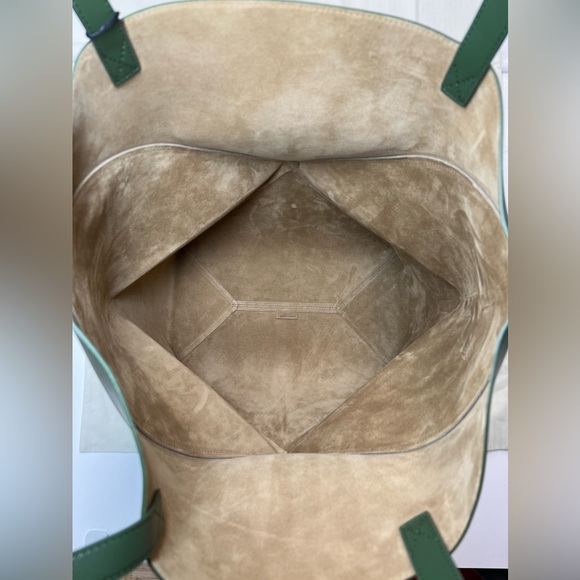 LOEWE LARGE PUZZLE FOLD TOTE UMBER/DARK KHAKI GREEN.   NWT - Picture 10 of 12